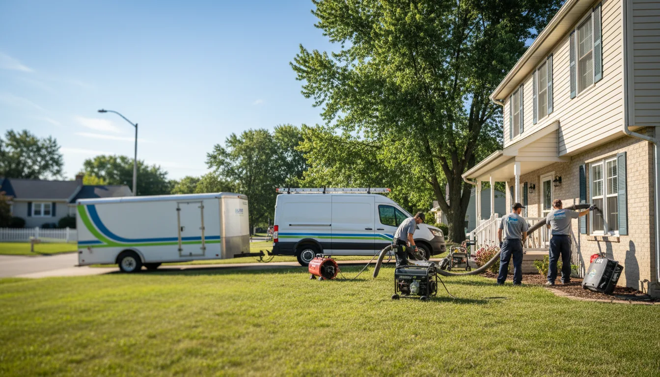 Flooded Basement Restoration And Cleanup With Repair in Poseyville, IN near me